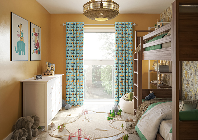 Construction Crew, Digger - Made to Measure Curtains - Image 14